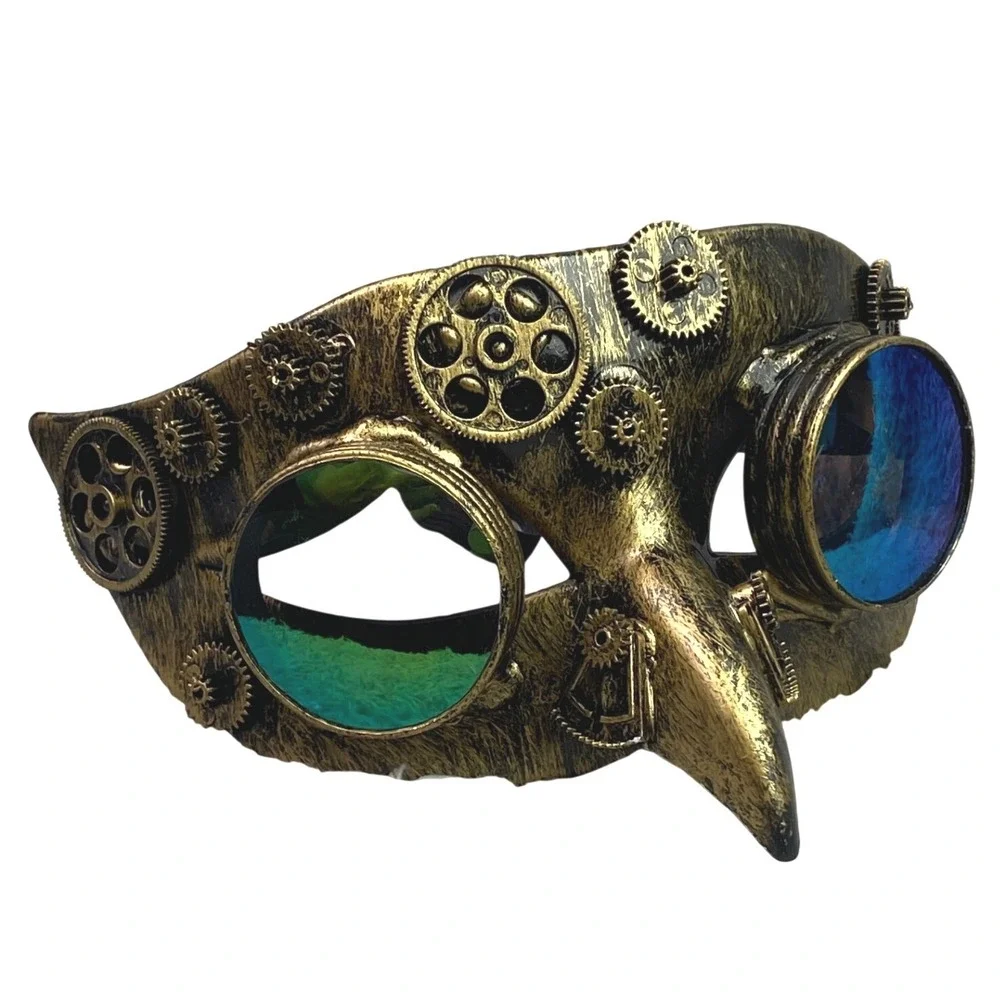 Steampunk Mask Goggles Bird Beak Masquerade Costume Accessory Style 69118